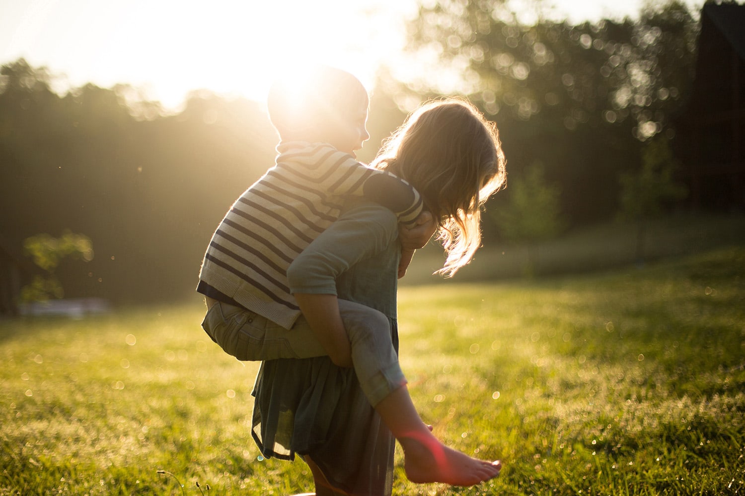 <p>Family enjoys time outside</p>